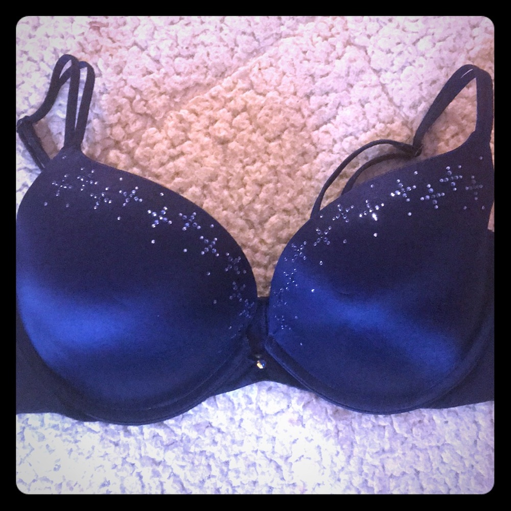 Blue VS padded bra